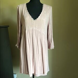 Blue Rain Mauve Pink Mini Dress